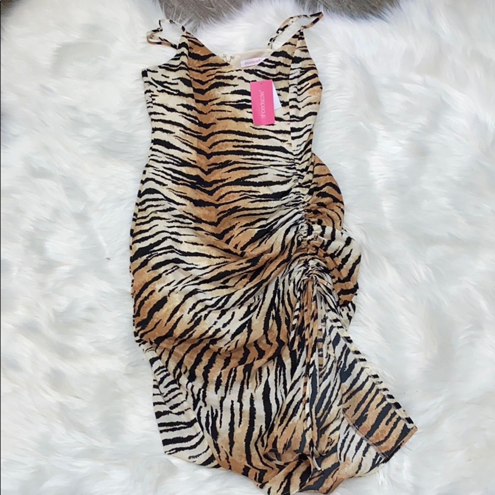 Shoe Dazzle Tiger Print Dress